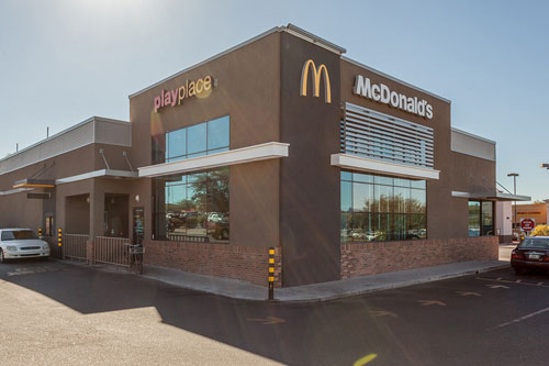 Full stucco wall system project on McDonald's Restaurant